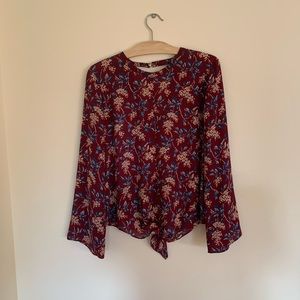 Women’s Madewell Blouse - Flower Top Shirt